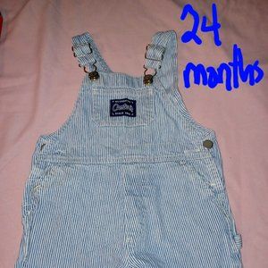 Little boys toddler pin-stripe short overalls, Carter's size 24 months